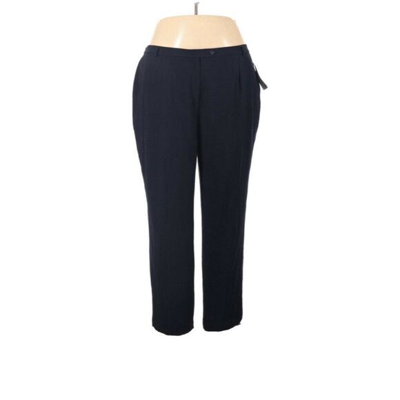 Nygard Women Pant Size 24 Blue Lined Pleated Front - Picture 1 of 9